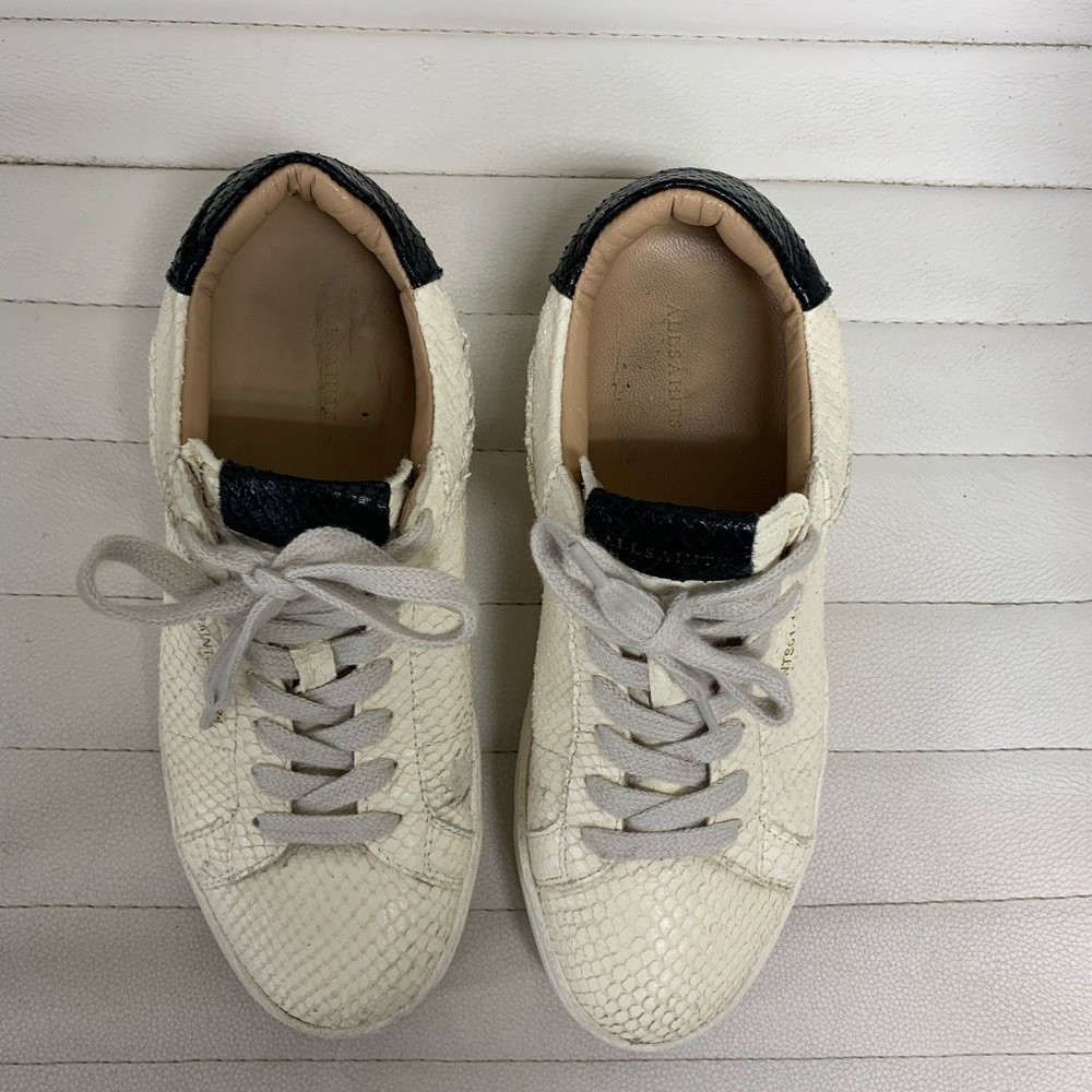 All Saints Sneakers with snake like emboss